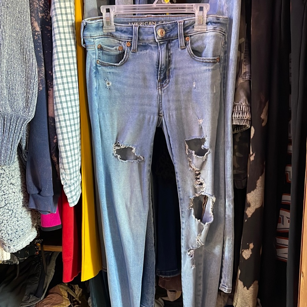 American eagle skinny jeans size 4